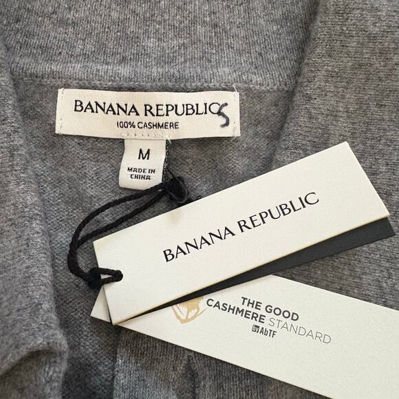 Banana Republic Cashmere Polo Cardigan M - Picture 2 of 7